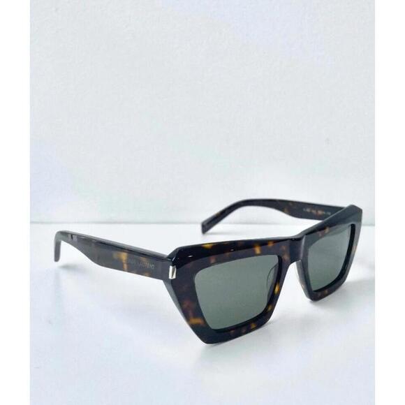 NWT Yves Saint Laurent SL467-002 Havana Cat Eye 52mm Sunglasses main image 5